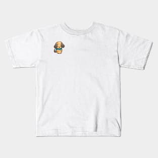 Dog with Dandelion Pattern Kids T-Shirt